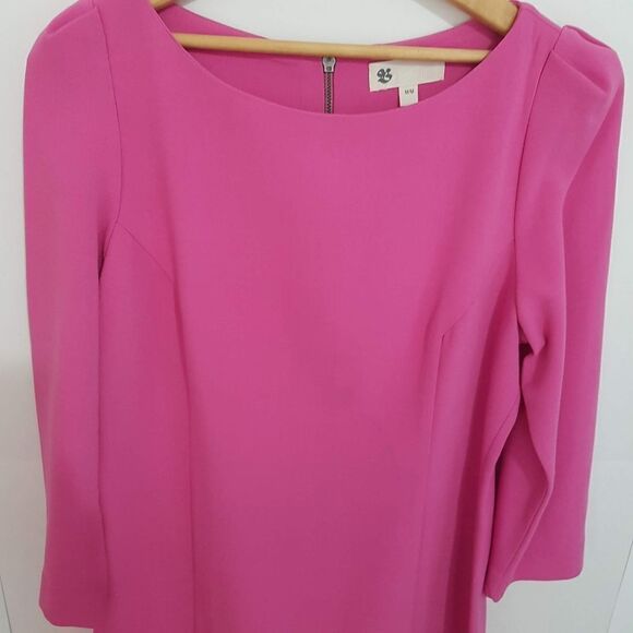 The Bay Classic Pink Dress Size Small 3/4 Sleeve * Excellent Like NEW - Picture 11 of 15